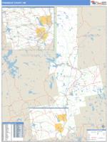 Penobscot County, ME Wall Map Zip Code