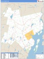 Waldo County, ME Wall Map Zip Code