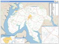Charles County, MD Wall Map Zip Code