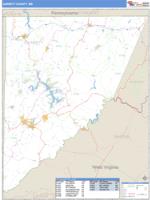 Garrett County, MD Wall Map Zip Code