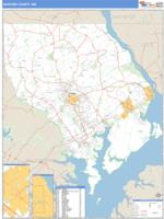Harford County, MD Wall Map Zip Code