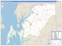 Queen Anne's County, MD Wall Map Zip Code