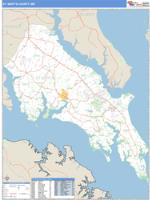 St. Mary's County, MD Wall Map Zip Code