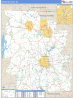 Worcester County, MA Wall Map Zip Code