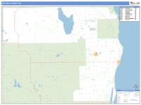 Alcona County, MI Wall Map Zip Code