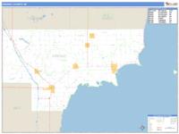 Arenac County, MI Wall Map Zip Code