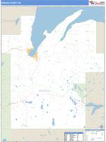 Baraga County, MI Wall Map Zip Code