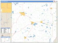 Cass County, MI Wall Map Zip Code