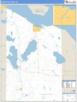 Cheboygan County, MI Wall Map Zip Code