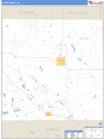 Clare County, MI Wall Map Zip Code