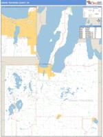 Grand Traverse County, MI Wall Map Zip Code