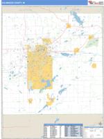 Kalamazoo County, MI Wall Map Zip Code