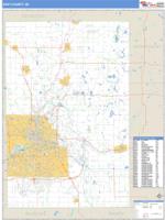 Kent County, MI Wall Map Zip Code