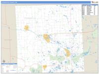 Livingston County, MI Wall Map Zip Code