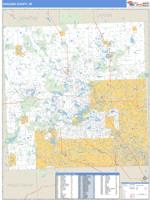 Oakland County, MI Wall Map Zip Code