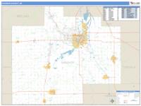 Saginaw County, MI Wall Map