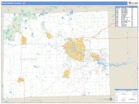 Washtenaw County, MI Wall Map Zip Code