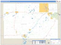 Carlton County, MN Wall Map Zip Code