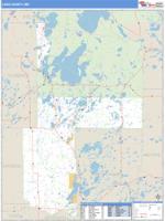 Cass County, MN Wall Map Zip Code