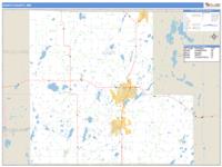Isanti County, MN Wall Map Zip Code