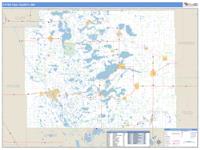Otter Tail County, MN Wall Map Zip Code
