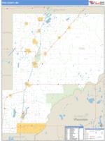 Pine County, MN Wall Map Zip Code