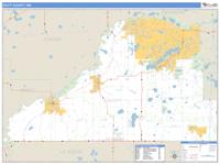 Scott County, MN Wall Map Zip Code