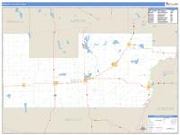 Sibley County, MN Wall Map Zip Code