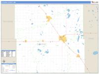 Stevens County, MN Wall Map Zip Code