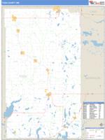 Todd County, MN Wall Map Zip Code