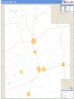 Calhoun County, MS Wall Map