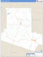 Carroll County, MS Wall Map Zip Code