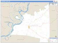 Claiborne County, MS Wall Map Zip Code
