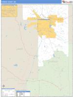 Forrest County, MS Wall Map Zip Code