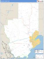 Hancock County, MS Wall Map Zip Code