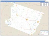 Holmes County, MS Wall Map Zip Code