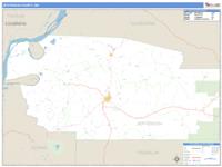 Jefferson County, MS Wall Map Zip Code