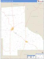Jefferson Davis County, MS Wall Map Zip Code
