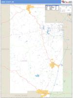 Lamar County, MS Wall Map Zip Code