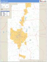 Lee County, MS Wall Map Zip Code