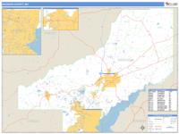 Madison County, MS Wall Map Zip Code