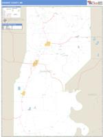 Sharkey County, MS Wall Map Zip Code