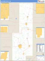 Sunflower County, MS Wall Map