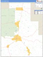 Tippah County, MS Wall Map Zip Code