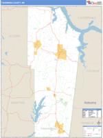 Tishomingo County, MS Wall Map Zip Code