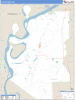 Tunica County, MS Wall Map