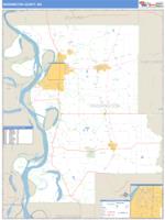 Washington County, MS Wall Map Zip Code