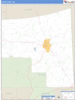 Wayne County, MS Wall Map Zip Code
