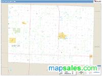 Barton County, MO Wall Map Zip Code