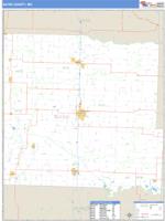 Bates County, MO Wall Map Zip Code